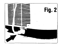 Mycket viktigt! Läs detta innan maskinen används första gången. Omrörarmotorn får endast anslutas till kontakten nertill på maskinens sida (fig. 2).