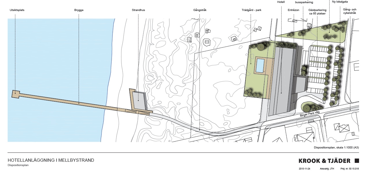 Dispositionsplan Hotellanläggning i