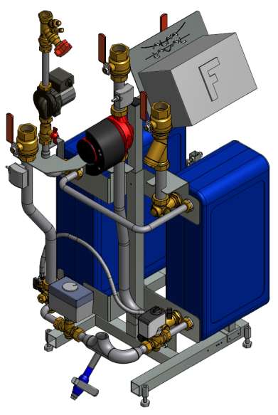 Alfa Laval Midi Compact SR144 DHWC Fjärrvärmecentral för