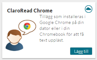 Detta tas hem en gång sedan har man alltid tillgång till talsyntesen när man använder Chrome.