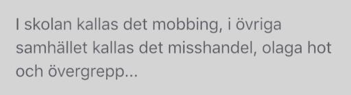 Att säga att vi har ett gott resultat när det finns elever som är rädda, känner sig otrygga, blir retade och mobbade vore fel. Även om det är ett litet antal och procentsatserna minskar år från år.