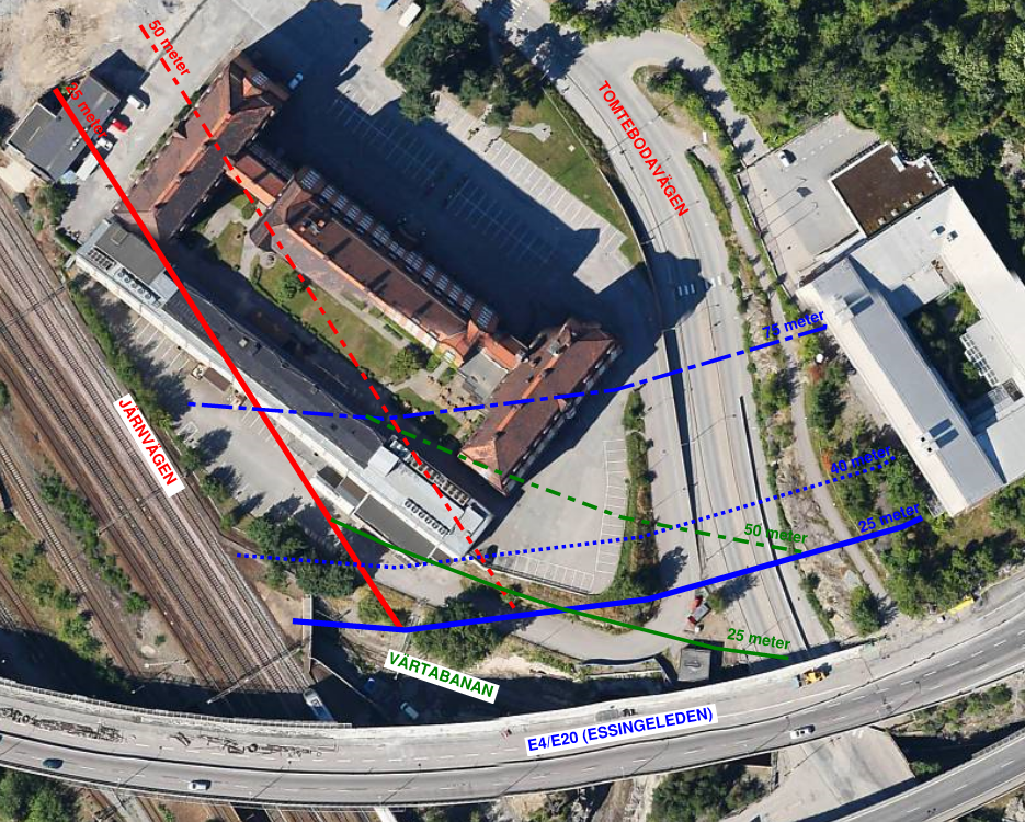 Om befintlig byggnad lämnas orörd, det vill säga utan ändring av varken verksamhet eller byggnad ställs inga krav på åtgärder för byggnaden även om det strider mot den nya detaljplanen.