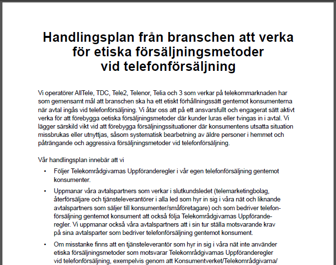 Att vara anmäld operatör = följa gällande konsumentskyddslagstiftning För att få en jämn spelplan för alla marknadsaktörer, viktigt att alla efterlever samma regler Finns tyvärr aktörer som fuskar