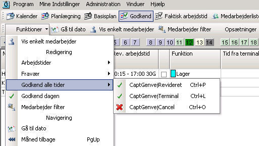 42-00 GODKÄNNANDE AV TERMINALTIDER GODKÄNNANDE (VERSION 6.17.37.178) Alla reviderade / terminal tider kan nu godkännas på en gång i Godkänd.