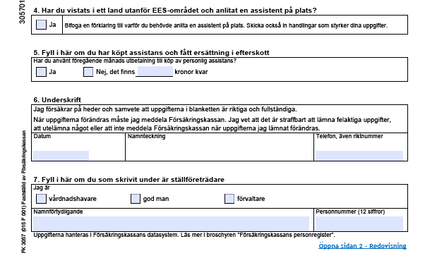 Räkning sida 1 (Ej fastställd) Alla ska fylla i det mesta på sidan 1.