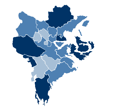 STOCKHOLMSIDROTTEN I SIFFROR - 2015 FÖRENINGSTÄTHET* -13,9 14,0-17,9 18,0- *Antal föreningar per 10 000 invånare. Källa: RF, SCB FÖRENINGAR 2015 RESP.