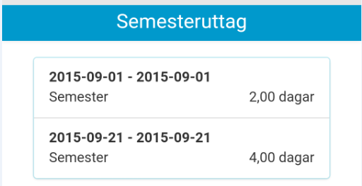 Preliminär lön Detta menyval visar den kommande löneperiodens transaktioner.