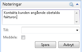 20. Noteringar och meddelanden I ditt Rollcenter, d v s din startsida så finns rutan Mina meddelanden. Här kan du ta emot meddelande från dina kollegor.