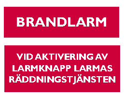 6.5.8.8 Larmknapp ska vara försedd med texten BRANDLARM (på eller invid knappen).