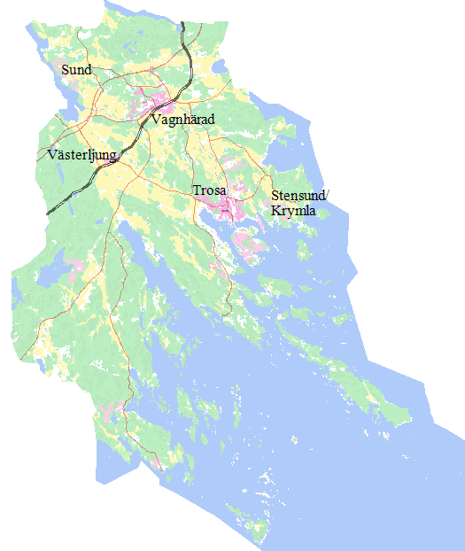 Kommunbeskrivning Befolkning Den 31/12-2010 hade Trosa kommun 11 462 invånare (SCB 2011). Två tredjedelar av kommunens befolkning bor i tätorterna Trosa och Vagnhärad.