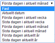 Flex HRM Plan Användarmeddelande (november 2015) 14 Exporter Under Administration Bearbetningar Exporter kan du exportera data enligt tidigare skapade exportmallar.