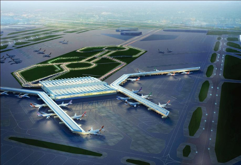 Viktiga order Delhis internationella flygplats Indien Huvudsakligen