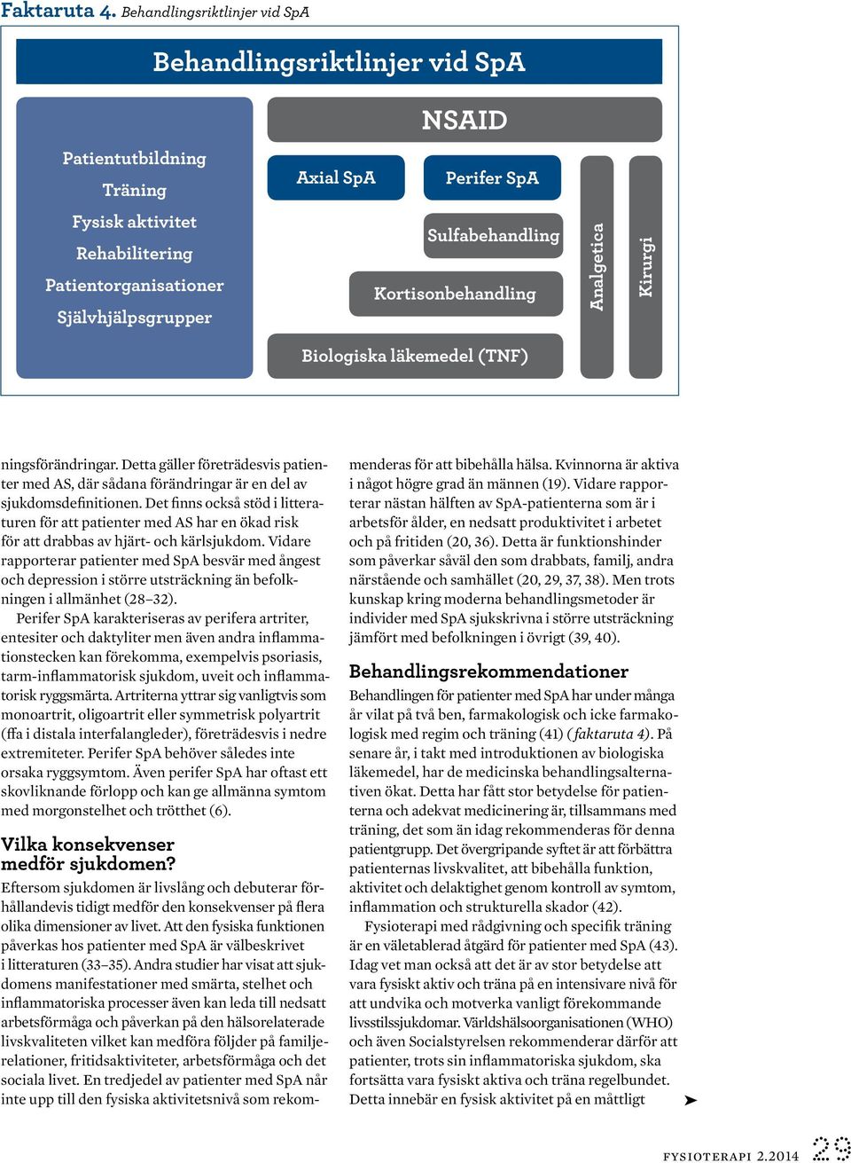 Sulfabehandling Kortisonbehandling Analgetica Kirurgi Biologiska läkemedel (TNF) ningsförändringar.