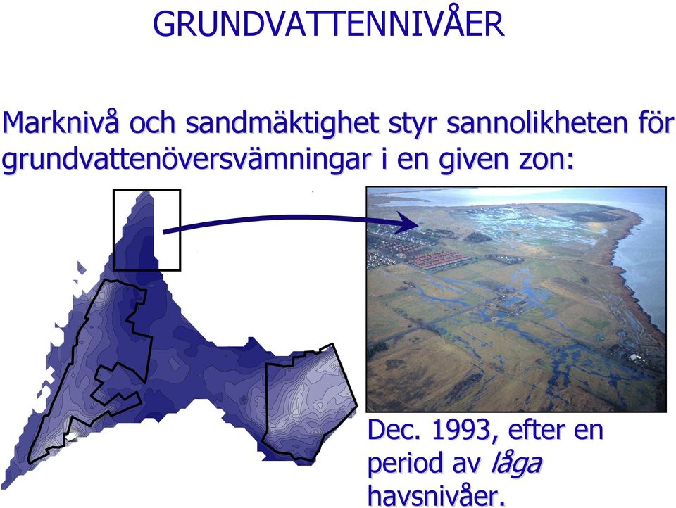 grundvattenöversv versvämningar i en