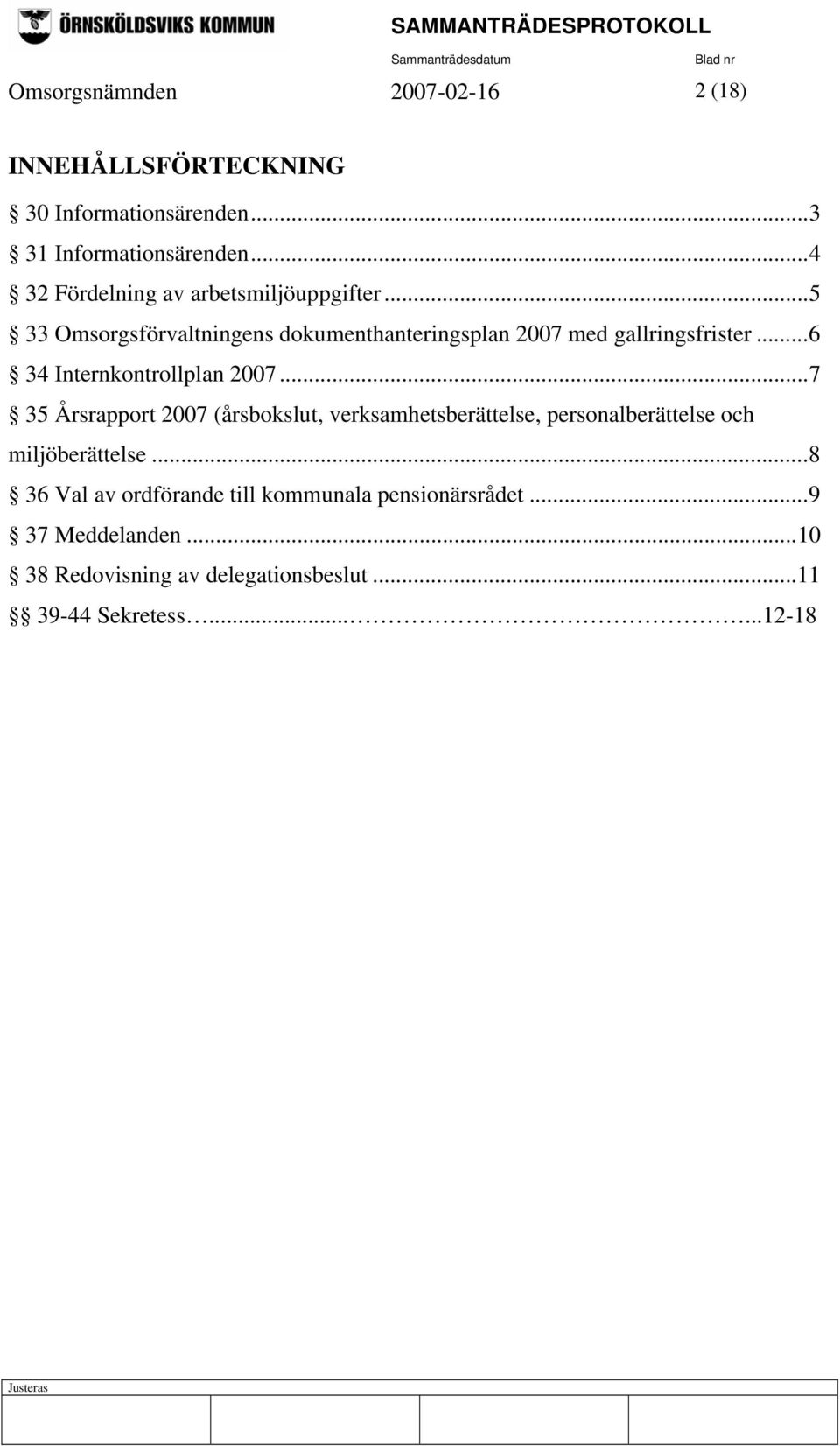 ..6 34 Internkontrollplan 2007.