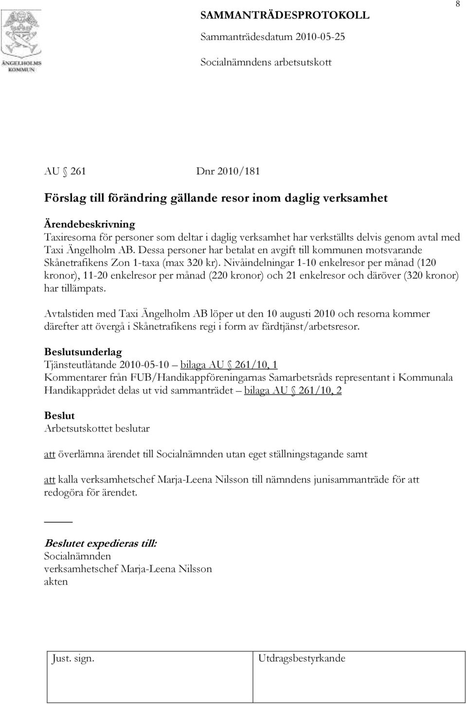 Nivåindelningar 1-10 enkelresor per månad (120 kronor), 11-20 enkelresor per månad (220 kronor) och 21 enkelresor och däröver (320 kronor) har tillämpats.