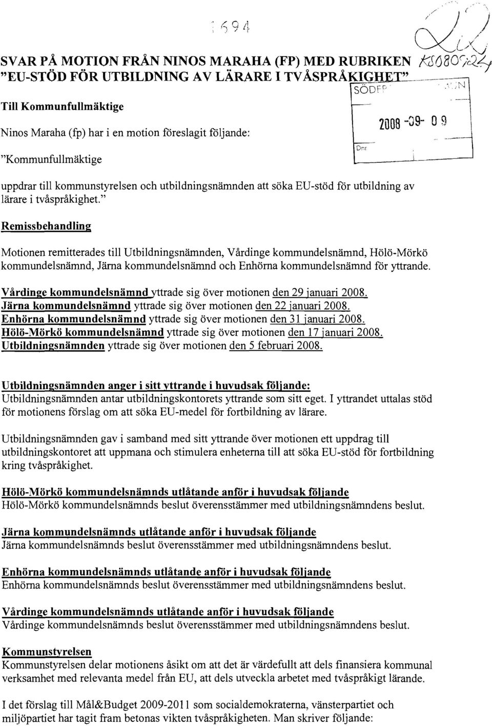 utbildning av lärare i tvåspråkighet.