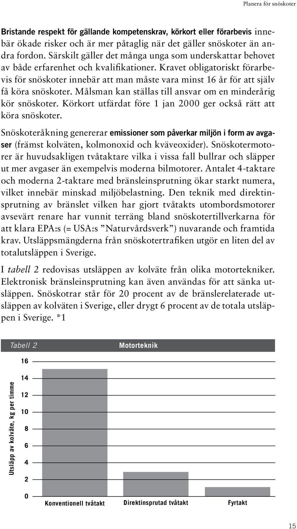 Kravet obligatoriskt förarbevis för snöskoter innebär att man måste vara minst 16 år för att själv få köra snöskoter. Målsman kan ställas till ansvar om en minderårig kör snöskoter.