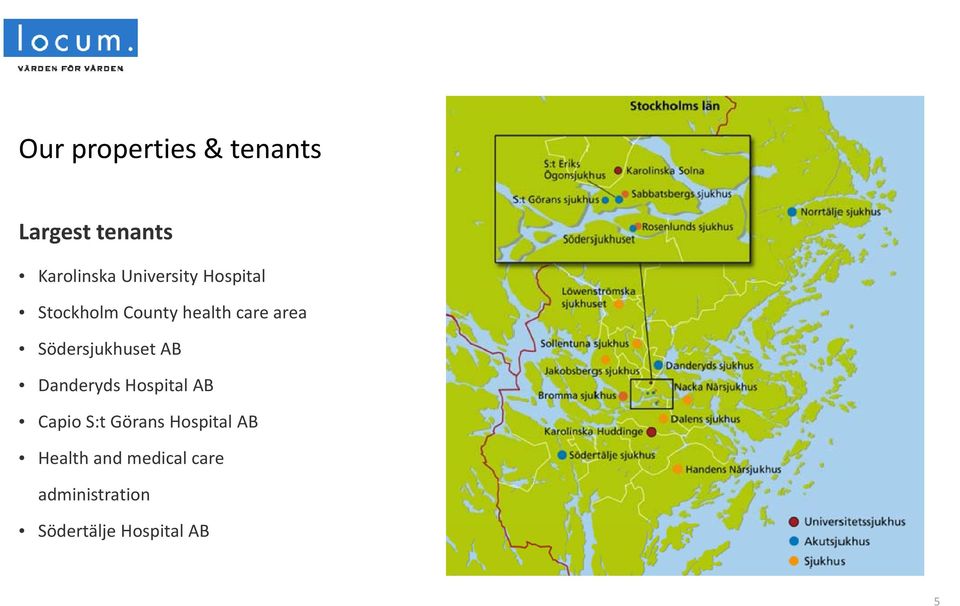 Södersjukhuset AB Danderyds Hospital AB Capio S:t Görans