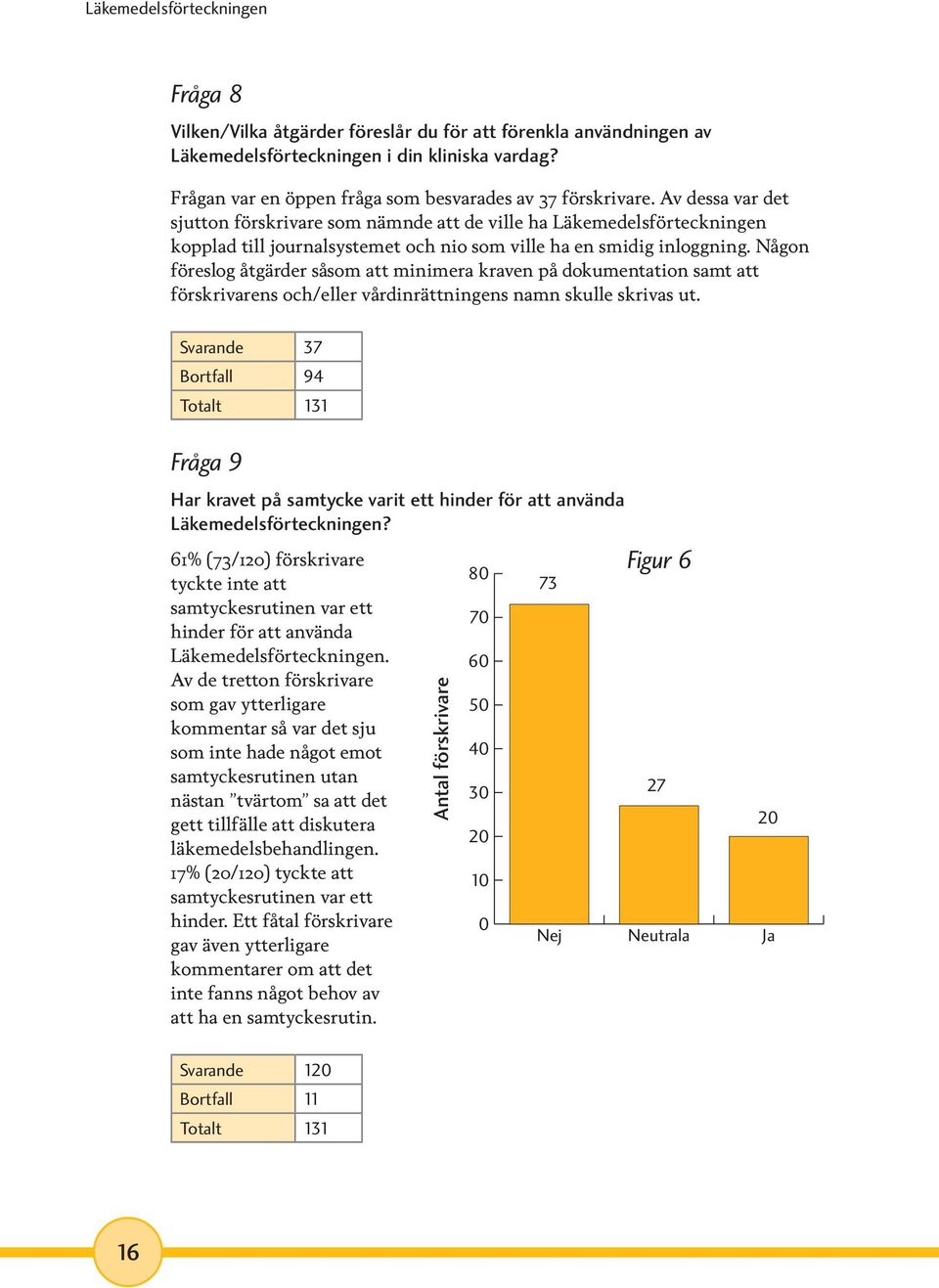 Någon föreslog åtgärder såsom att minimera kraven på dokumentation samt att förskrivarens och/eller vårdinrättningens namn skulle skrivas ut.