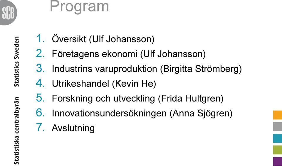 Industrins varuproduktion (Birgitta Strömberg) 4.