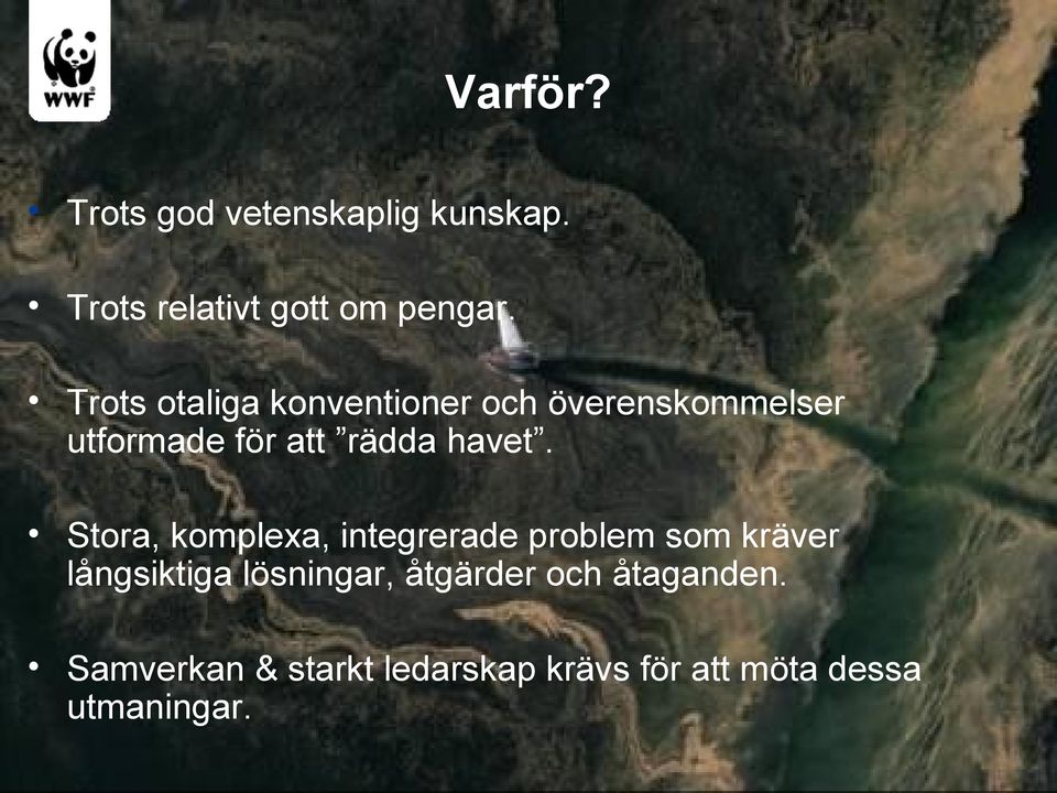 Stora, komplexa, integrerade problem som kräver långsiktiga lösningar,