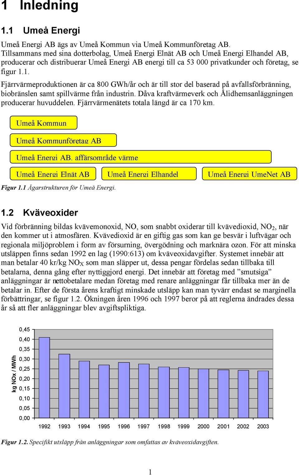 1. Fjärrvärmeproduktionen är ca 800 GWh/år och är till stor del baserad på avfallsförbränning, biobränslen samt spillvärme från industrin.