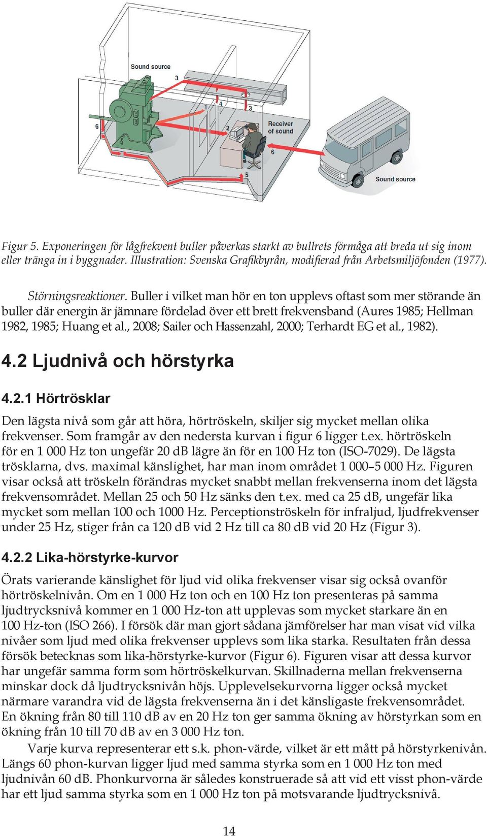 Buller i vilket man hör en ton upplevs oftast som mer störande än buller där energin är jämnare fördelad över ett brett frekvensband (Aures 1985; Hellman 1982, 1985; Huang et al.