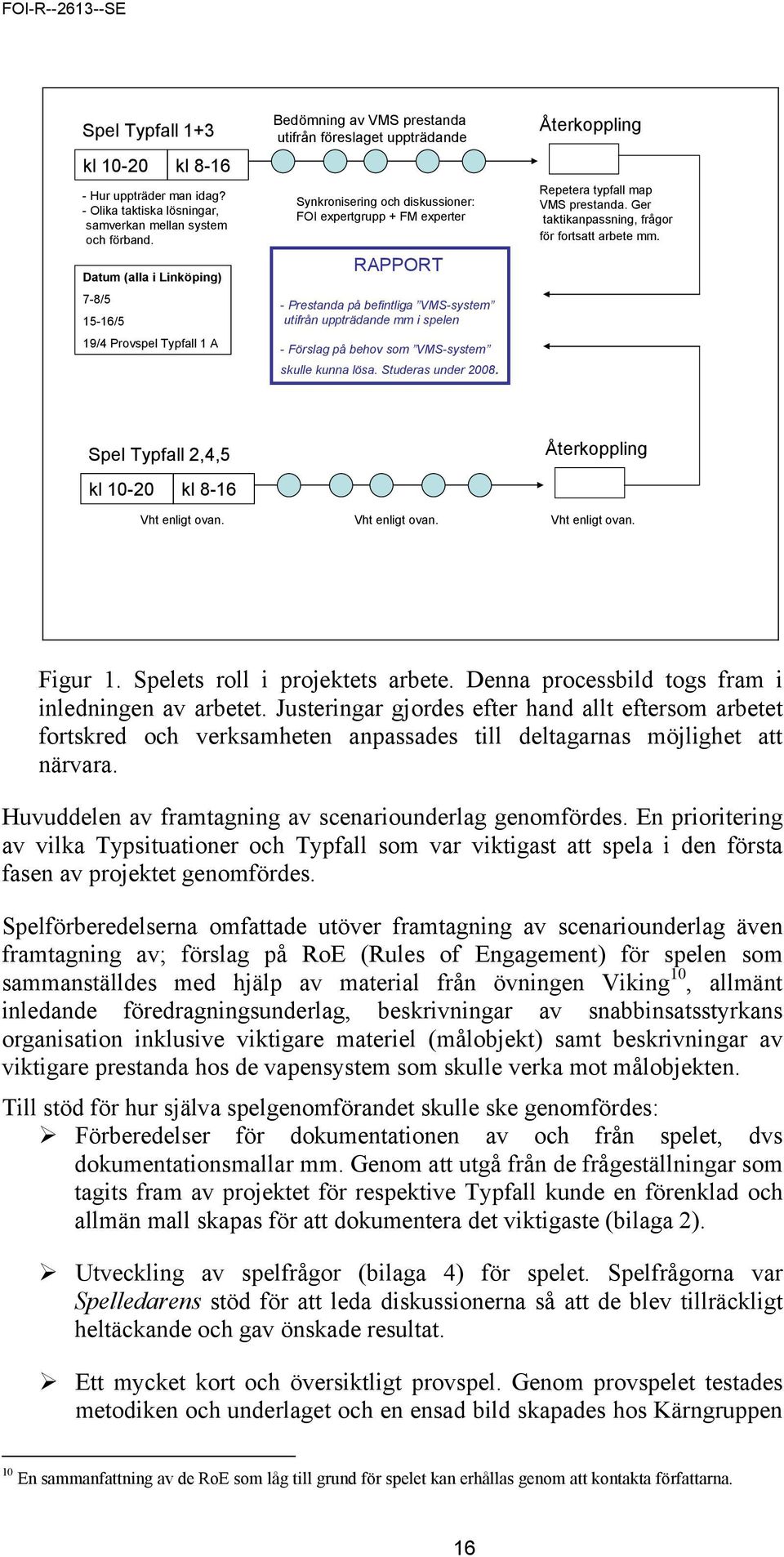 Prestanda på befintliga VMS-system utifrån uppträdande mm i spelen - Förslag på behov som VMS-system skulle kunna lösa. Studeras under 2008. Återkoppling Repetera typfall map VMS prestanda.