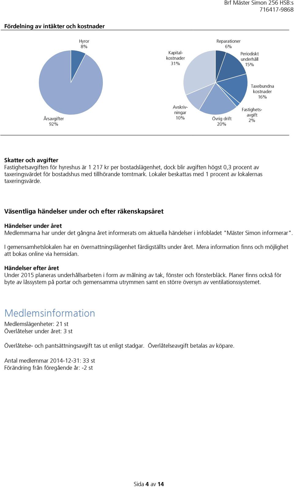 Lokaler beskattas med 1 procent av lokalernas taxeringsvärde.