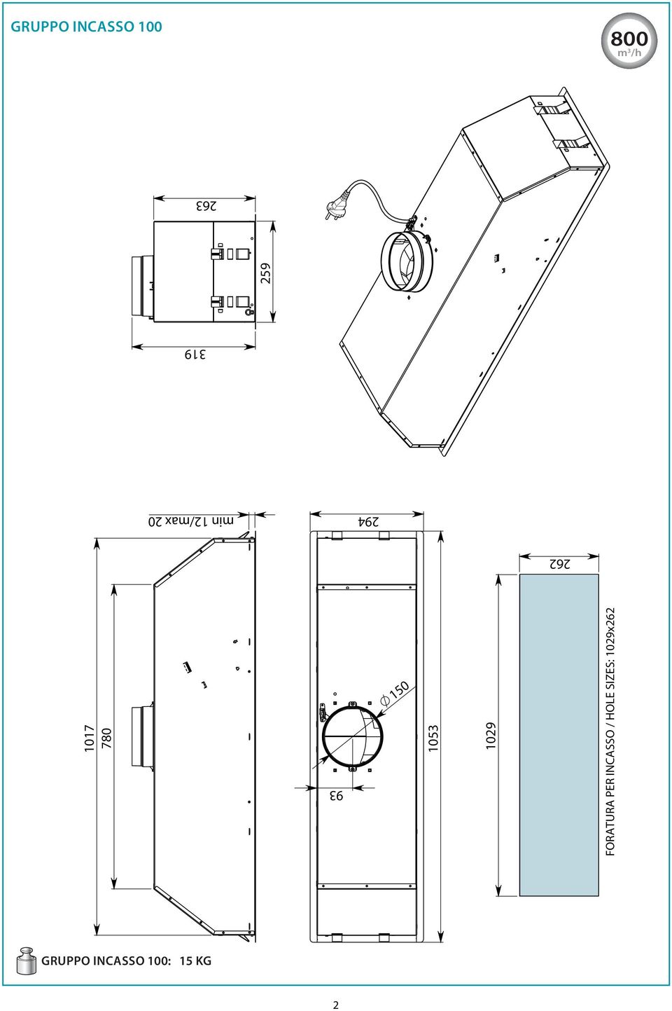 12/max 20 319 FORATURA PER INCASSO /