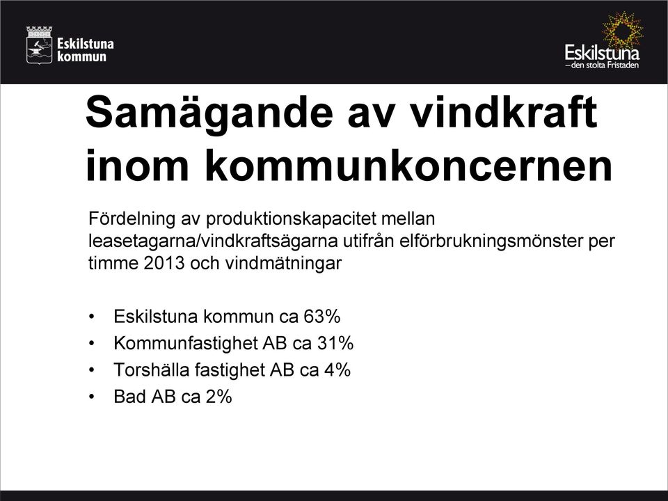 elförbrukningsmönster per timme 2013 och vindmätningar Eskilstuna