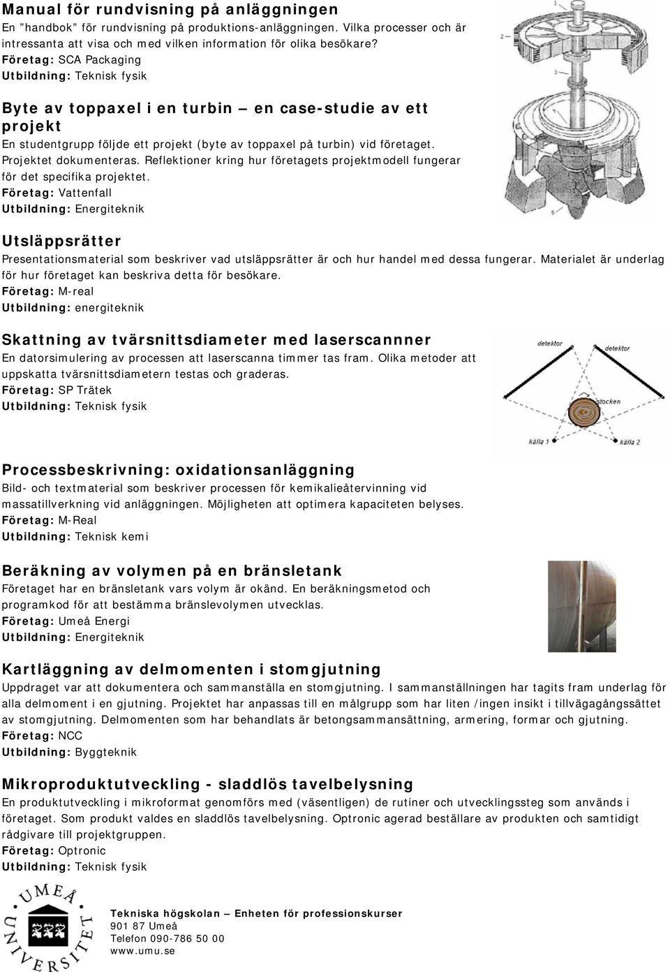 Reflektioner kring hur företagets projektmodell fungerar för det specifika projektet.