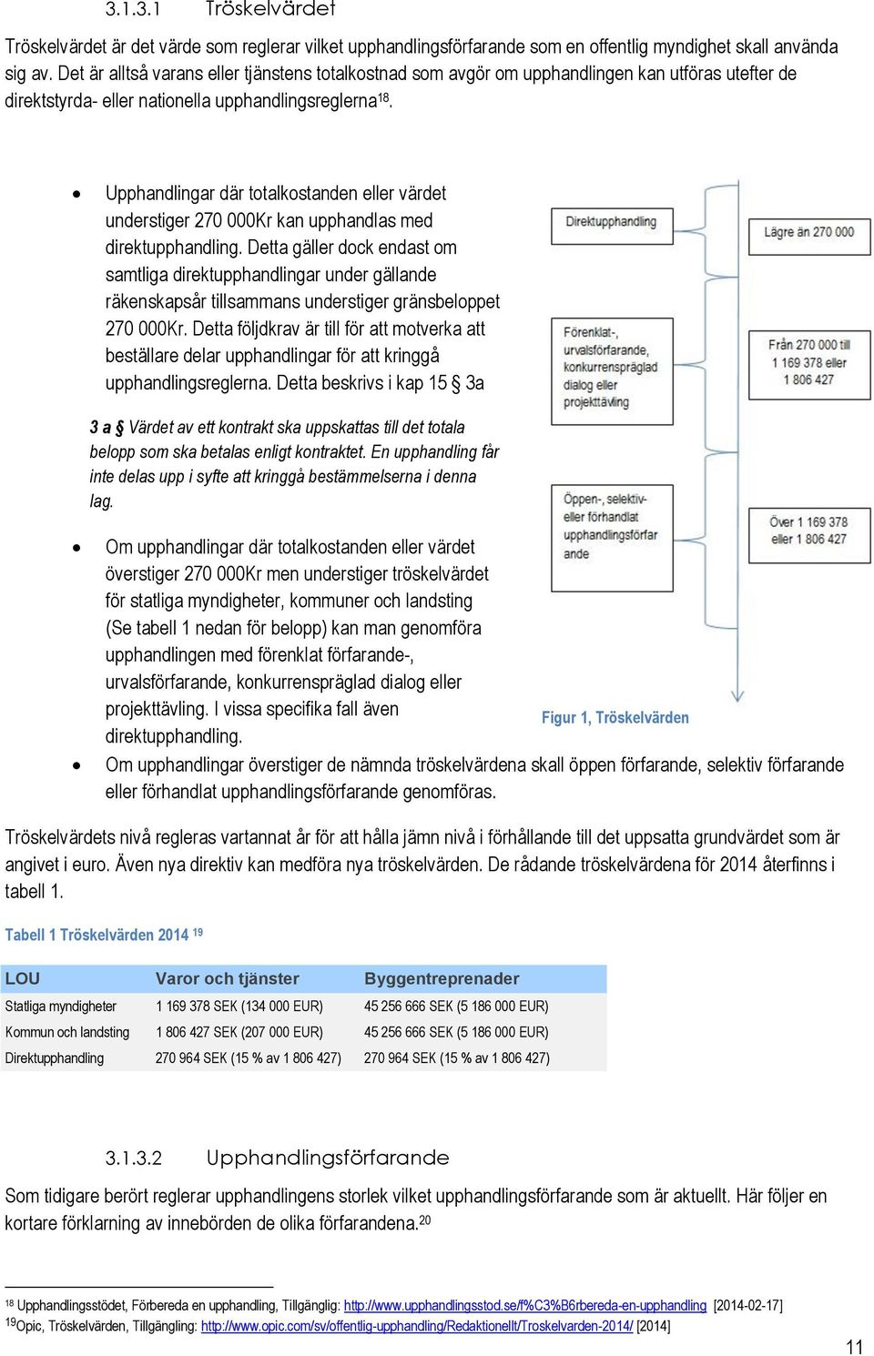 Upphandlingar där ttalkstanden eller värdet understiger 270 000Kr kan upphandlas med direktupphandling.