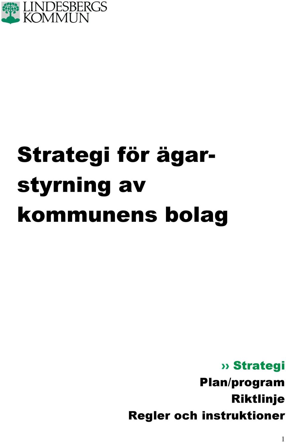 Strategi Plan/program