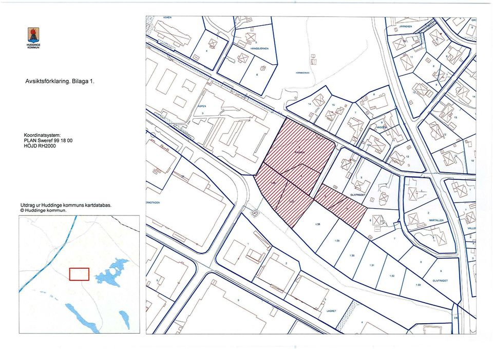 Koordinatsystem: PLAN Sweref 99 18 00