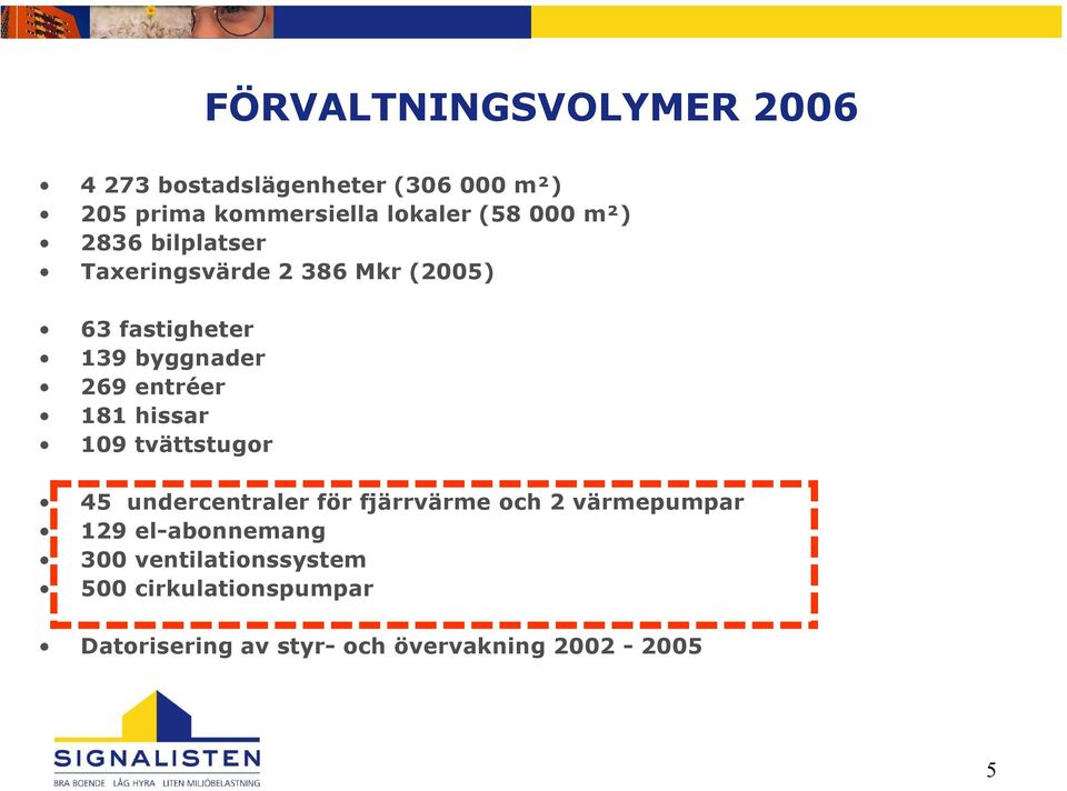 181 hissar 109 tvättstugor 45 undercentraler e för fjärrvärme ä och 2 värmepumpar pa 129