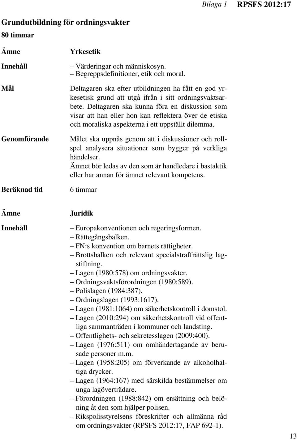 Deltagaren ska kunna föra en diskussion som visar att han eller hon kan reflektera över de etiska och moraliska aspekterna i ett uppställt dilemma.