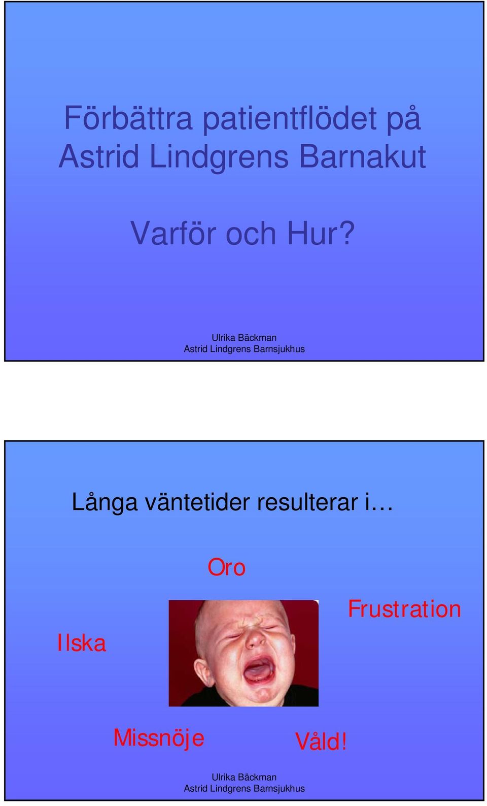 Långa väntetider resulterar i