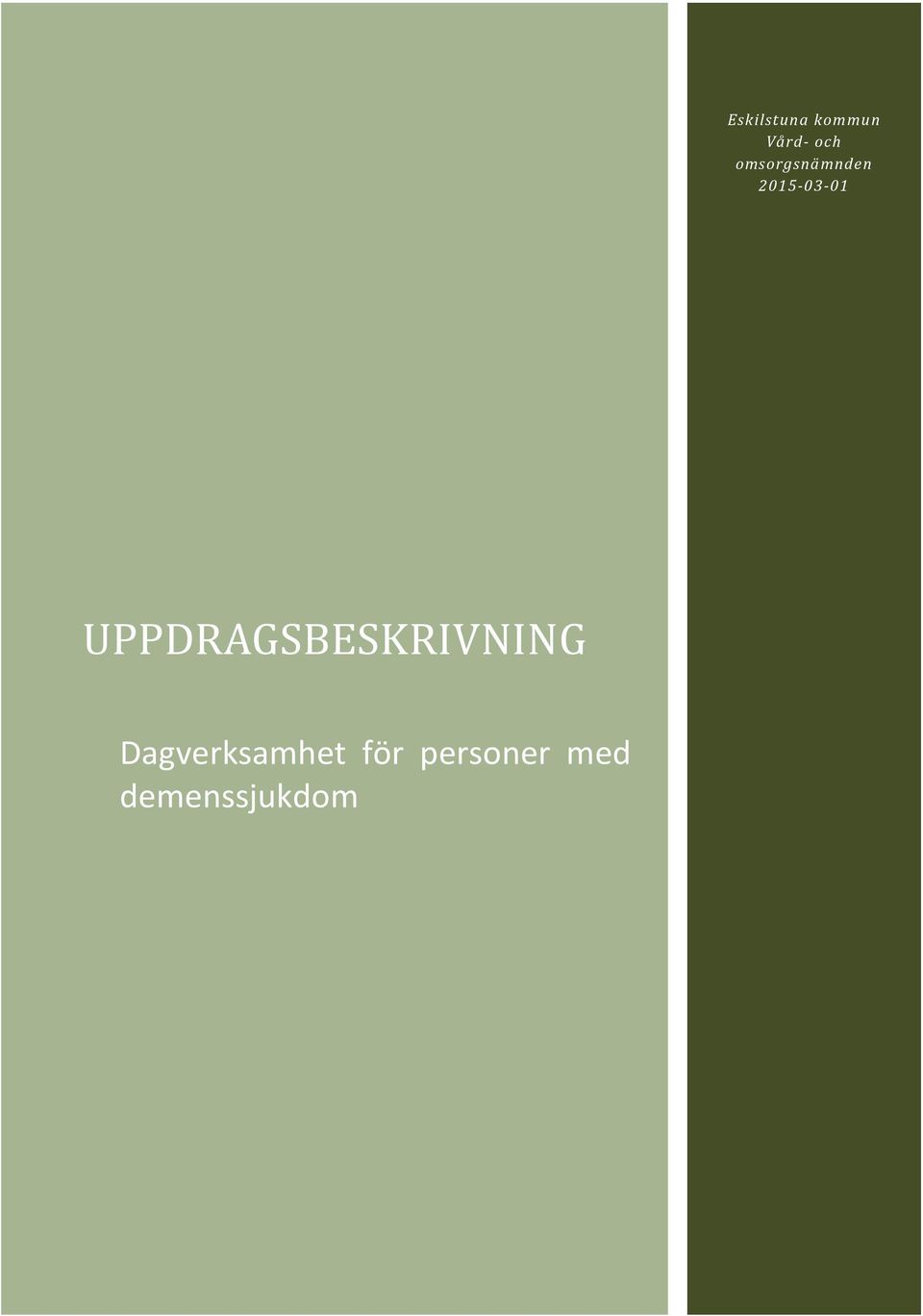 UPPDRAGSBESKRIVNING