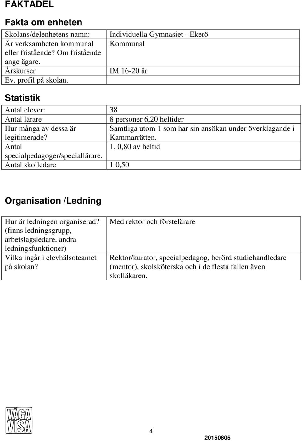 Samtliga utom 1 som har sin ansökan under överklagande i Kammarrätten. Antal 1, 0,80 av heltid specialpedagoger/speciallärare.