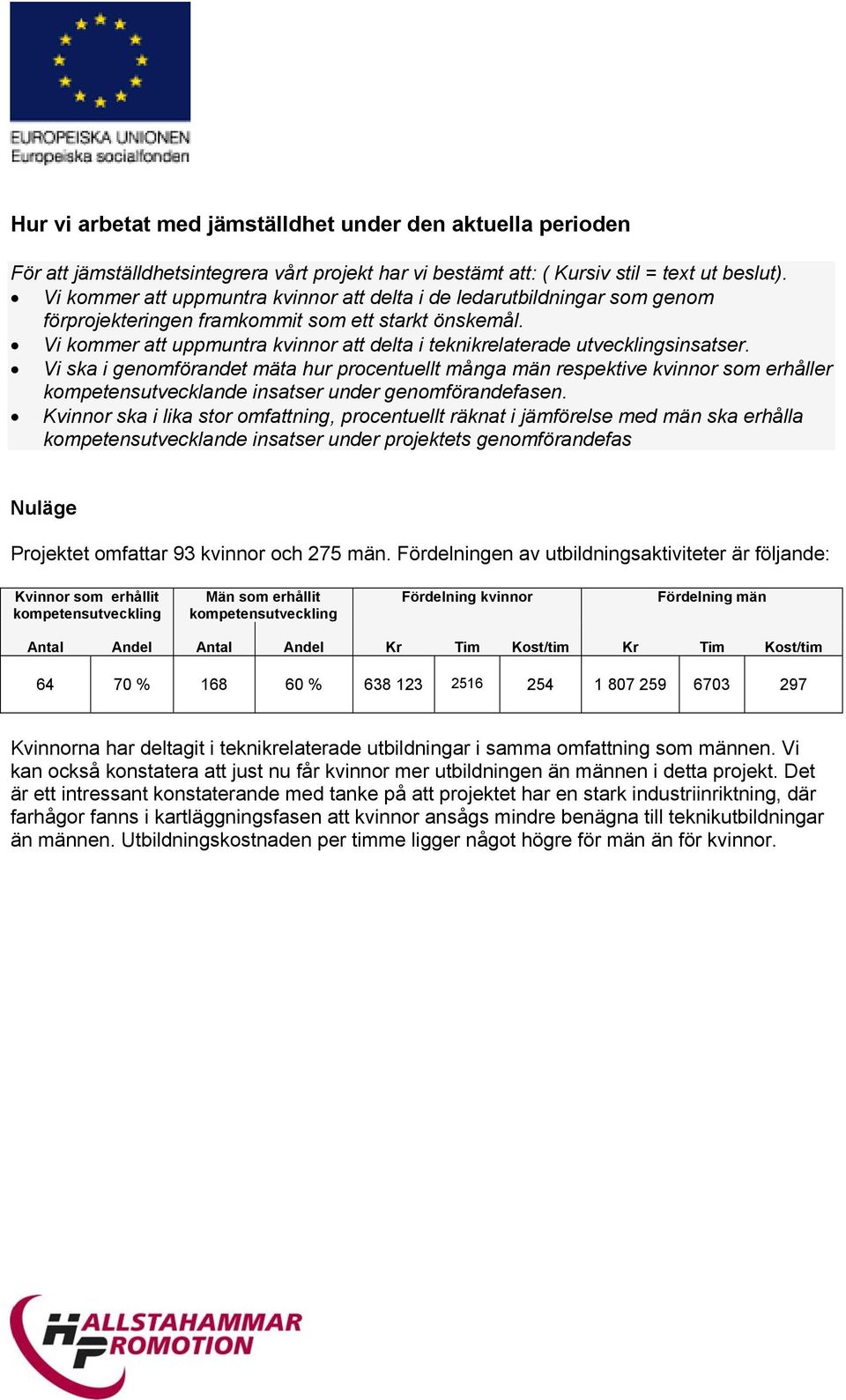 Vi kommer att uppmuntra kvinnor att delta i teknikrelaterade utvecklingsinsatser.