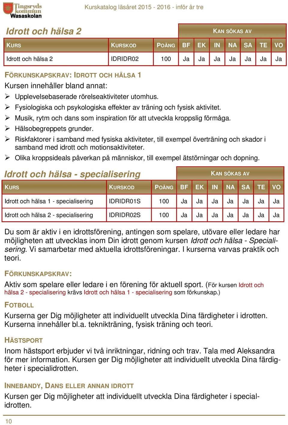 Riskfaktorer i samband med fysiska aktiviteter, till exempel överträning och skador i samband med idrott och motionsaktiviteter.