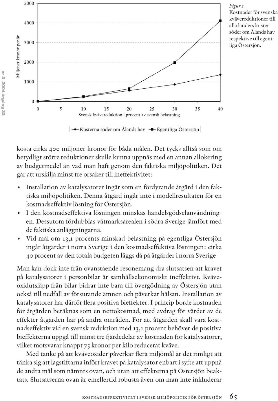 Det går att urskilja minst tre orsaker till ineffektivitet: Installation av katalysatorer ingår som en fördyrande åtgärd i den faktiska miljöpolitiken.