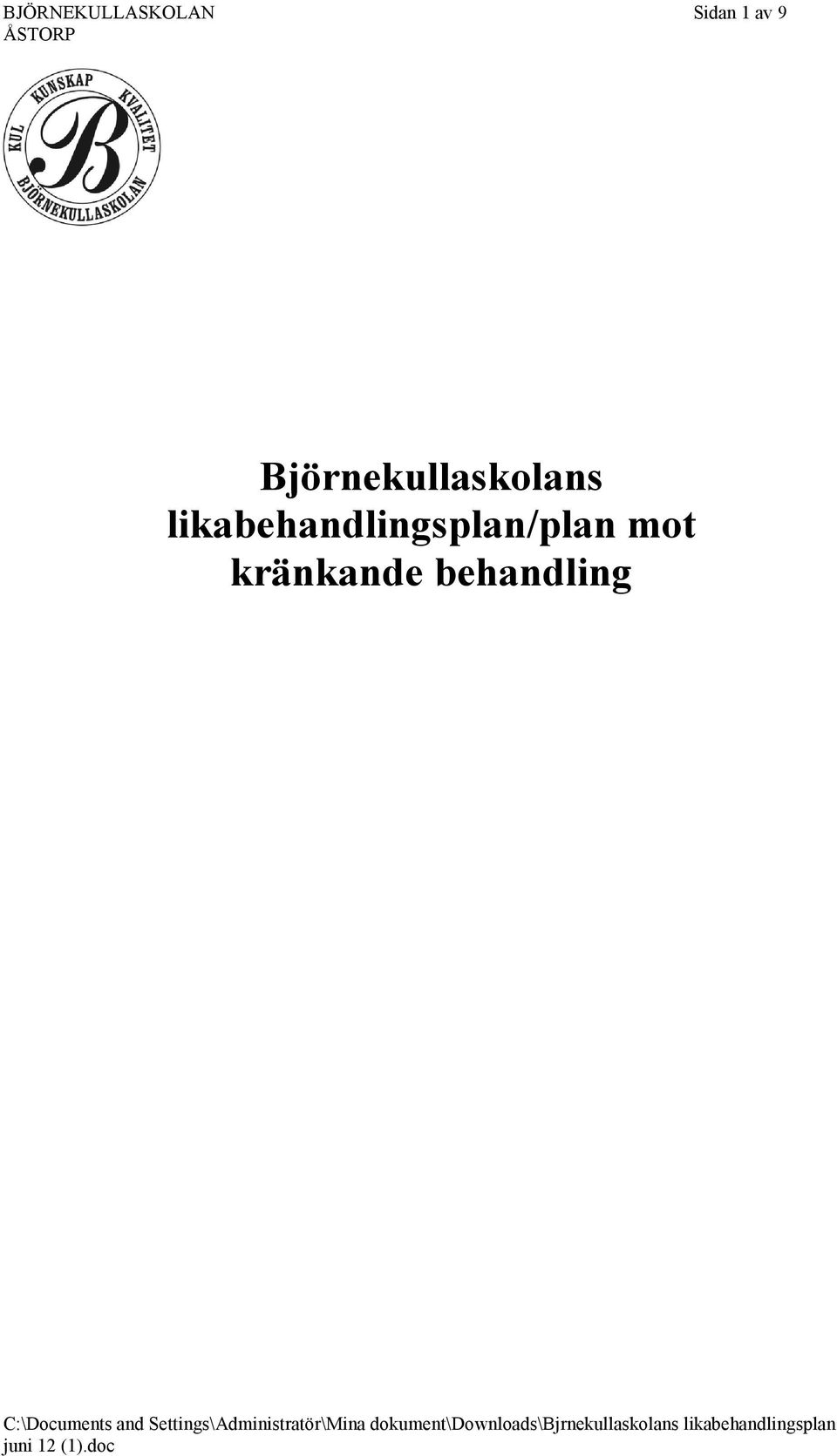 Björnekullaskolans