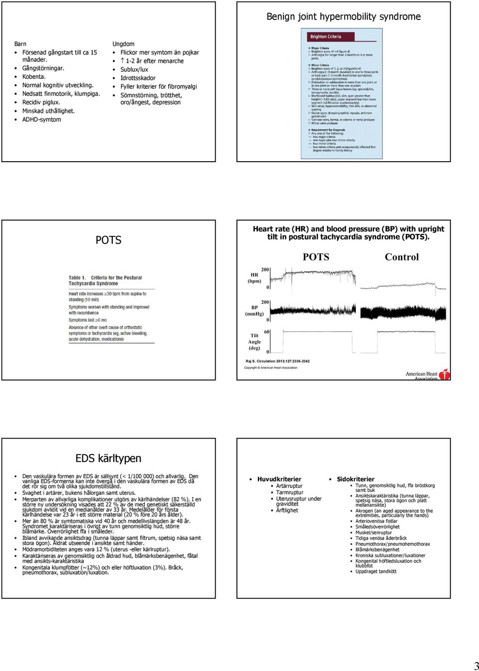 blood pressure (BP) with upright tilt in postural tachycardia syndrome (POTS). Raj S.