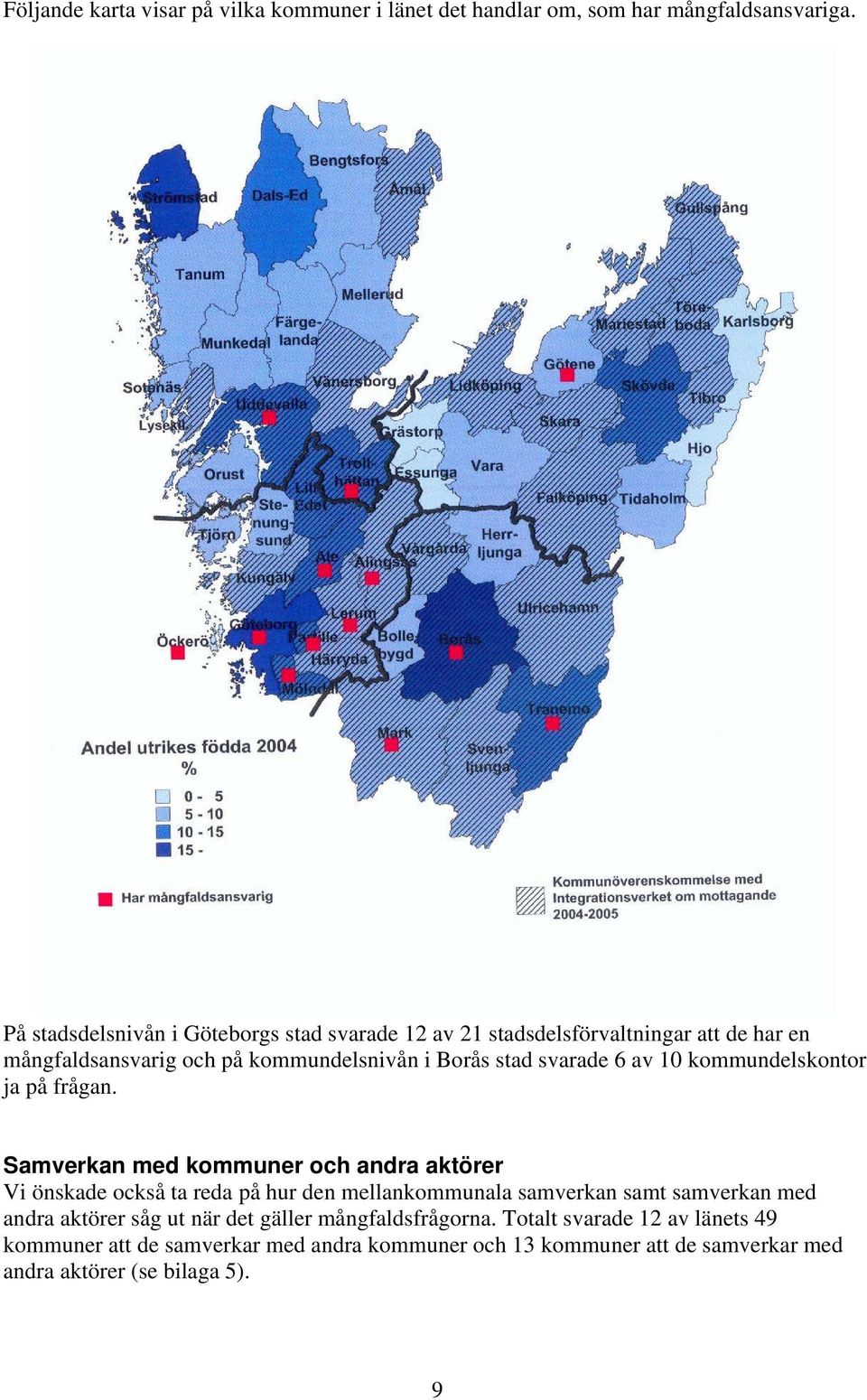 6 av 10 kommundelskontor ja på frågan.