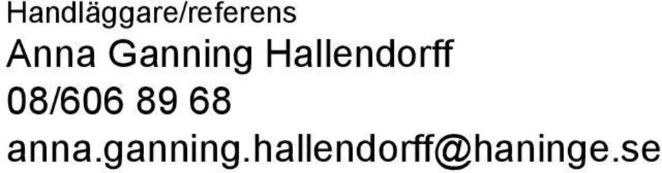 Hallendorff 08/606 89