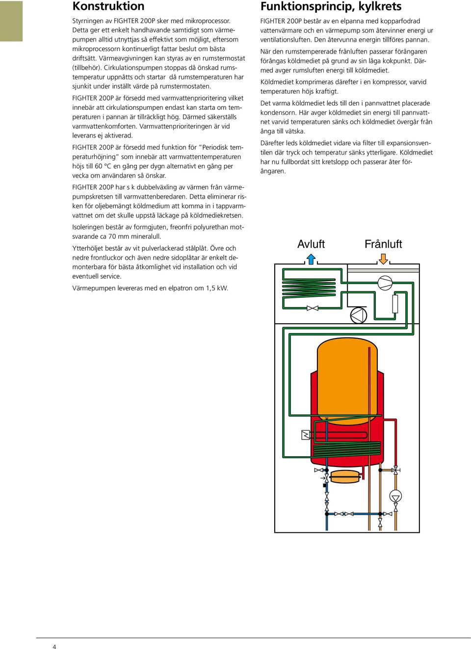 Värmeavgivningen kan styras av en rumstermostat (tillbehör).