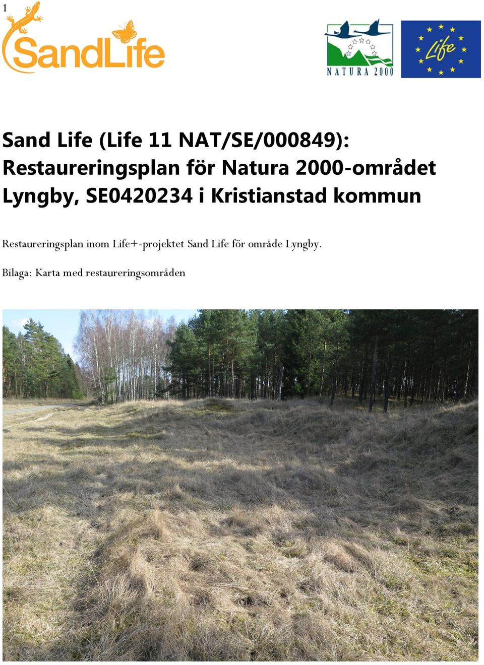 kommun Restaureringsplan inom Life+-projektet Sand Life